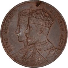 Medal - George V Coronation, Govan, bronze