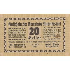 20 Heller Andrichsfurt