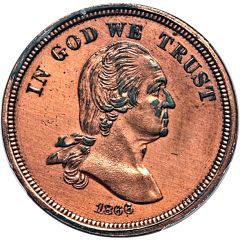 5 Cents `1886 Nickel` Pattern, copper