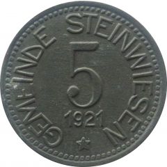 5 Pfennig - Steinwiesen
