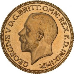 1 Sovereign - George V Enhanced portrait