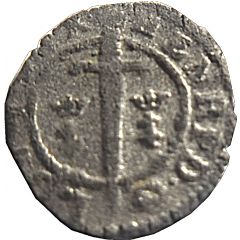 Double Denier - Henry II cross of Jerusalem
