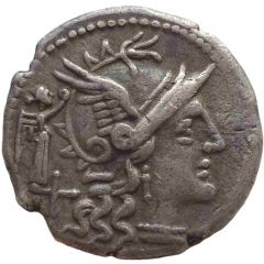 Denarius Terentia: Caius Terentius Lucanus, C TER LVC ROMA