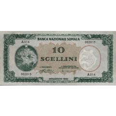 10 Scellini / 10 Somali Shillings