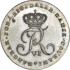 ⅙ Rigsdaler Courant 'Offermark' - Frederik VI