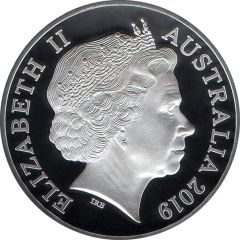 1 Dollar - Elizabeth II 4th Portrait - Moon Landing