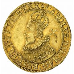 Double Crown / 1/2 Unite - Charles I Tower mint, Pattern