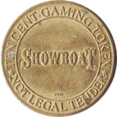 10 Cent Gaming Token - Showboat Atlantic City, New Jersey