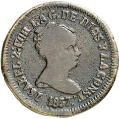 8 Maravedis - Isabel II Pamplona
