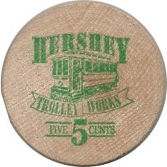 Wooden Nickel - Hershey Trolley Works