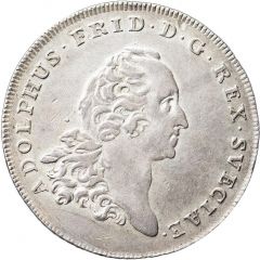1 Daler Silvermynt - Adolf Fredrik