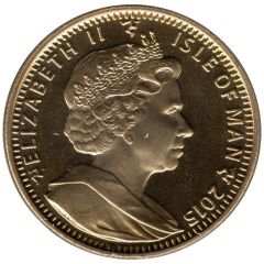 1 Crown - Elizabeth II Longest reigning monarch, Gold Plated