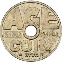 Cigarette Vending Token - Age Coin BTVA