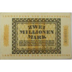 2 000 000 Mark Landesbank der Rheinprovinz