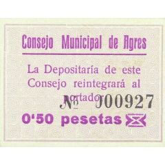0.50 Pesetas Agres