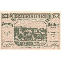 20 Heller Weitenegg