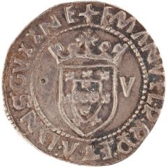 Tostão `o-V` - Manuel I Porto mint