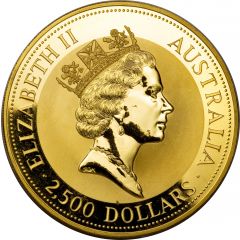 2500 Dollars - Elizabeth II 3rd Portrait - Australian Nugget - Gold Bullion Coin