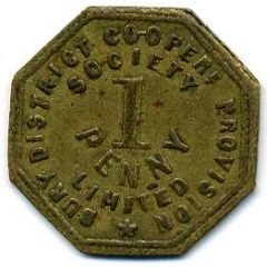 1 Penny - Bury Discrict Co-op Prov SL Lancashire