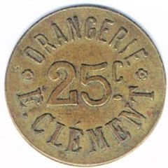 25 Centimes Orangerie E.Clément, Strasbourg
