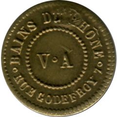 Token - Abonnement aux bains Bains du Rhônel, Lyon