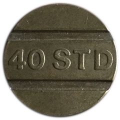 Token - 40 STD Raised lettering