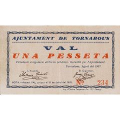 1 Peseta Tornabous