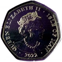 50 pence - Elizabeth II Platinum Jubilee - God Save Our Gracious Queen