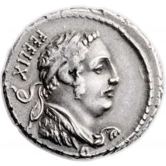 Denarius Cornelia: Faustus Cornelius Sulla, FEELIX / FAVSTVS