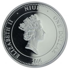 1 Dollar - Elizabeth II Happy Year of the Monkey
