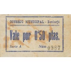 0.50 Pesetas Beniarjó