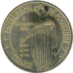 Monnaie de Paris Tourist Token - Lyon Notre Dame de Fourvière - L`Immaculée Conception