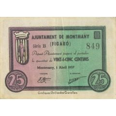 25 Céntimos Montmany-Figaró