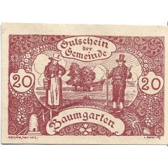 20 Heller Baumgarten