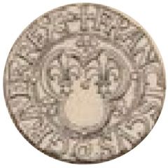 Denier Tournois with crosslet - Francis I 2nd type