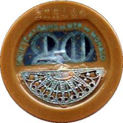 20 Francs - Casino de Monte Carlo with filigree silver