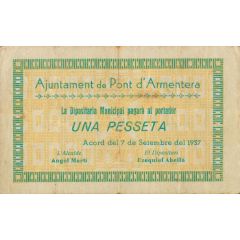 1 Peseta Pont d`Armentera