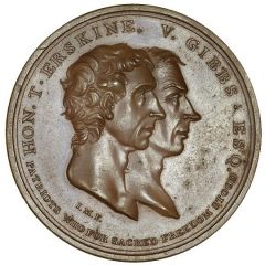 Medal - George III Erskine and Gibbs, bronze