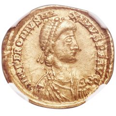 Solidus - Petronius Maximus VICTORIA AVGGG, Rome