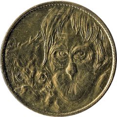 Token - Arthus Bertrand Zoo de la Boissière du Doré - Orang-outan et son bébé