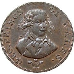 1/2 Penny Middlesex - National Series / Prince of Wales