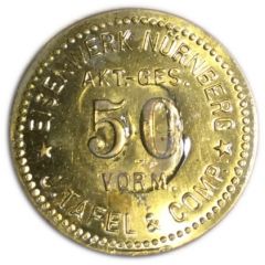 50 Pfennig - Nürnberg Eisenwerk vorm. J.Tafel and Comp