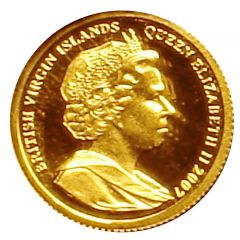 10 Dollars - Elizabeth II USA First Stamps George Washington, Gold Proof