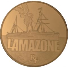 50 Euros The Amazone , gold