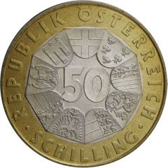 50 Schilling Austrian European Union Presidency