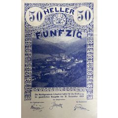 50 Heller Lilienfeld, Blue isue