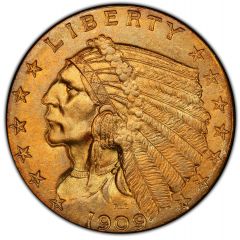 2 1/2 Dollars `Indian Head - Quarter Eagle`
