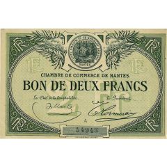 2 Francs - Chambre de Commerce de Nantes 44