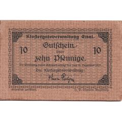 10 Pfennig Klostergutsverwaltung Ettal