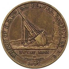 Medal - Sinking of the SS Beaver Vancouver, British Columbia
